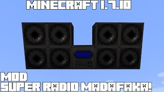 Minecraft 1710 MOD SUPER RADIO MADAFAKA Dragons Radio Mod Español [upl. by Whit]