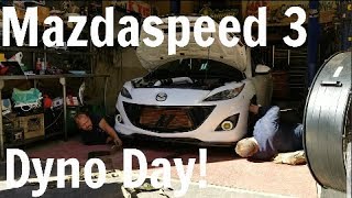 4 Big Turbo Mazdaspeed 3sOne Dyno [upl. by Irolav]