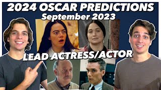 2024 Lead Acting Oscar Predictions  September 2023 [upl. by Chrisoula859]