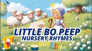 Little Bo Peep Nursery Rhymes Karaoke with Lyrics │Nursery Rhymes │Kids Song │Sing and Shine Tunes [upl. by Anauq]