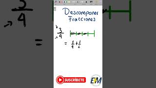 DESCOMPONER FRACCIONES [upl. by Odla]