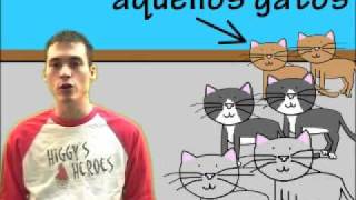 02 Spanish Lesson  Demonstrative adjectives part 2 [upl. by Lehpar]