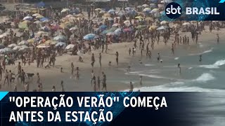 Rio de Janeiro inicia quotOperação Verãoquot com reforço de segurança nas praias  SBT Brasil 140924 [upl. by Irodim102]