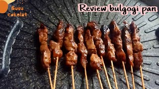 Bulgogi pan bisa untuk manggang sate  unboxing amp review bulgogi pan 32cm BBQ grill [upl. by Elliven]