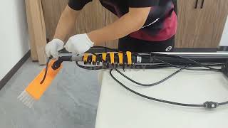 Manual water spray brush standard version installation tutorial solarpanelcleaning solarbrush [upl. by Zacharie]