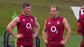 England train at Pennyhill Park ahead of the Rugby World Cup [upl. by Baptista584]