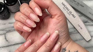 NATURAL NAIL CARE ROUTINE TIPS AND TRICKS 🤯 madamglamofficial BIAB [upl. by Nivanod]