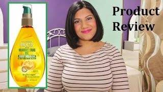 Garnier Fructis Marvelous Oil Deep Nourish 5 Action Hair Elixir Review [upl. by Byrne]