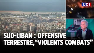 Liban  offensive terrestre de larmée israélienne de quotviolents combatsquot menés au sud [upl. by Lupee]