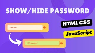 ShowHide Password Fácil con HTML CSS y JavaScript Guía Paso a Paso [upl. by Jueta]