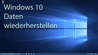 Windows 10  Datenwiederherstellung [upl. by Fesuy321]