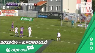 Kecskeméti TE – Puskás Akadémia FC  41  20  OTP Bank Liga  5 forduló  MLSZTV [upl. by Ecnahc]