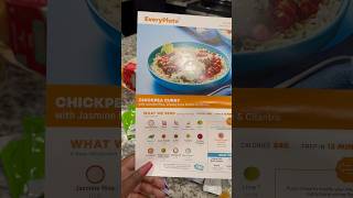 Every plate delivery meal kit Menu Chickpea Curry with jasmine rice creamy lime drizzle amp cilantro [upl. by Fortier824]