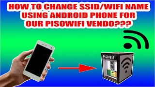 HOW TO CHANGE SSIDWIFI NAME USING ADNROID PHONE FOR OUR PISOWIFI [upl. by Eirojam394]