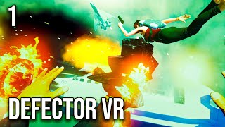 One Of The Best VR Game I Have Played Defector VR [upl. by Imot]