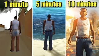 GTA SAN ANDREAS Pero Cada MINUTO es Más REALISTA [upl. by Nosnhoj]