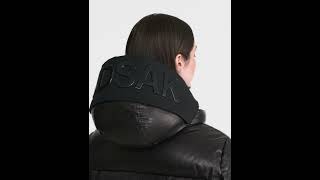 RUDSAK Shiny JORDY X UNISEX Padded LEATHER DOWN BOMBER Jacket Hooded Black Women Men [upl. by Ormand792]