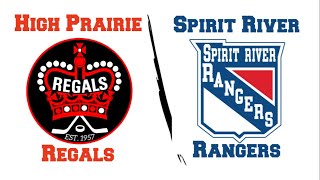 High Prairie Regals Vs Spirit River Rangers [upl. by Atal919]