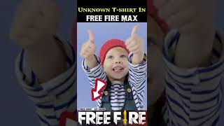 FREE FIRE KI UNKNOWN TSHIRT JISPE SUMSUNG LIKHA HAI 😱  Garena Free Fire shorts [upl. by Davon]