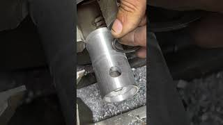 Aluminium Piston Ring Slot Making youtubeshorts machinary shortvideos [upl. by Boehike]