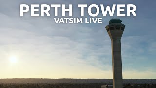 Controlling Perth Tower  Vatsim Live [upl. by Danika986]