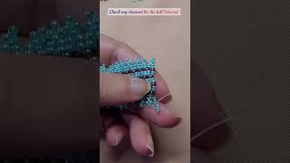 DIY Beaded Netting Bracelet Tutorial handmadejewllery shorts nettingstitch diytutorial [upl. by Malynda]