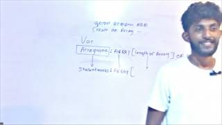 Grade 11 ICT Pascal Arrays‍ අරාව  ARRAYS පැස්කල් [upl. by Brighton]