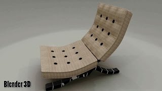 fauteuil design blender 3D [upl. by Nerek747]