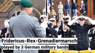 FridericusRexGrenadiermarsch live von drei Bundeswehr Musikkorps  Militärmusik in Perfektion [upl. by Risa]