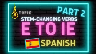 Stem change verb E to IE Part 2 [upl. by Nohsid]