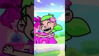 Pink vs Black 🏰💖⚔️ Battle of the Castles pink black funny cartoon [upl. by Balac]