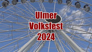 Ulmer Volksfest 2024  Attraktionen amp Impressionen FULL HD [upl. by Yle294]