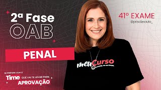 OAB 2ª fase PENAL Princípios penais e processuais  MeuCurso [upl. by Lilia]