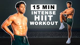 15 Min Intense HIIT Workout For Fat Burn amp Cardio No Equipment No Repeats Beginner [upl. by Rorie898]