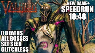 Valheim NG SSG All Bosses Speedrun 0 Deaths  1848 [upl. by Atinus571]