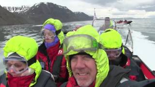 ZODIAK BOAT RIDE IN SPITSBERGEN NORWAY  RIPPER FILMS [upl. by Suirauqed]