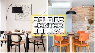 COMO TER UMA SALA DE JANTAR ELEGANTE E CRIATIVA  DICA DE DECORAÇÃO PARA SALA DE JANTAR [upl. by Akehsay]