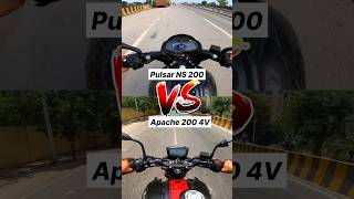 Pulsar NS 200 vs Apache RTR 200 4v 🔥 Gear Challenge shorts ns200 [upl. by Tarrah]