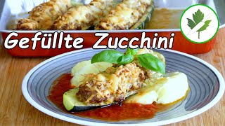 Gefüllte Zucchini mit Hackfleisch und Käse überbacken 👉 Günstig und lecker [upl. by Sokim746]