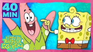 40 MINUTOS dos MELHORES MOMENTOS da 1ª temporada do Show do Patrick EstrelaBob Esponja em Português [upl. by Dippold500]