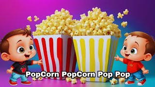 Popcorn Popcorn Pop Pop Fun amp Catchy Poem for Kids  PoemsPeekaboo [upl. by Ofilia]