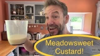 Meadowsweet custard recipe meadowsweet foraging vanilla substitute [upl. by Pages]