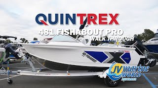 Quintrex 481 Fishabout PRO  Walk Through Video [upl. by Nomaid493]