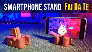 SMARTPHONE STAND Fai Da Te in Mogano  PHONE STAND DIY  Regali di Natale faidate phonestand diy [upl. by Frederich113]