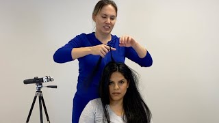 Dr Mondragon Tries HAIR CRACKING to Relieve Scalp Tension  LOUD Neck Spine and Hip Pops [upl. by Kelwen]