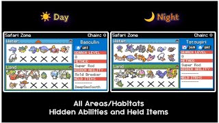 Pokemon Radical Red 41  All Habitat Pokemon Locations Day  Night [upl. by Ailalue478]