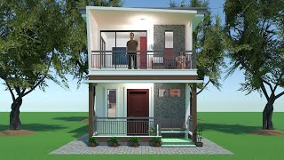 New Tiny House Design 24 sqm [upl. by Enoval154]