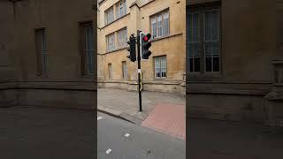 Cambridge Trumpington Street Ultra Signals Traffic Lights Puffin Crossing [upl. by Aerdnael]