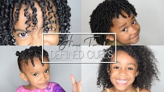 HOW TO Defined Curls using Finger Coil Method ON KIDS  LottaBody Products [upl. by Cleland]