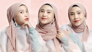 TUTORIAL HIJAB PASHMINA PAKAI ANTING  vistagrdevy [upl. by Ormiston545]